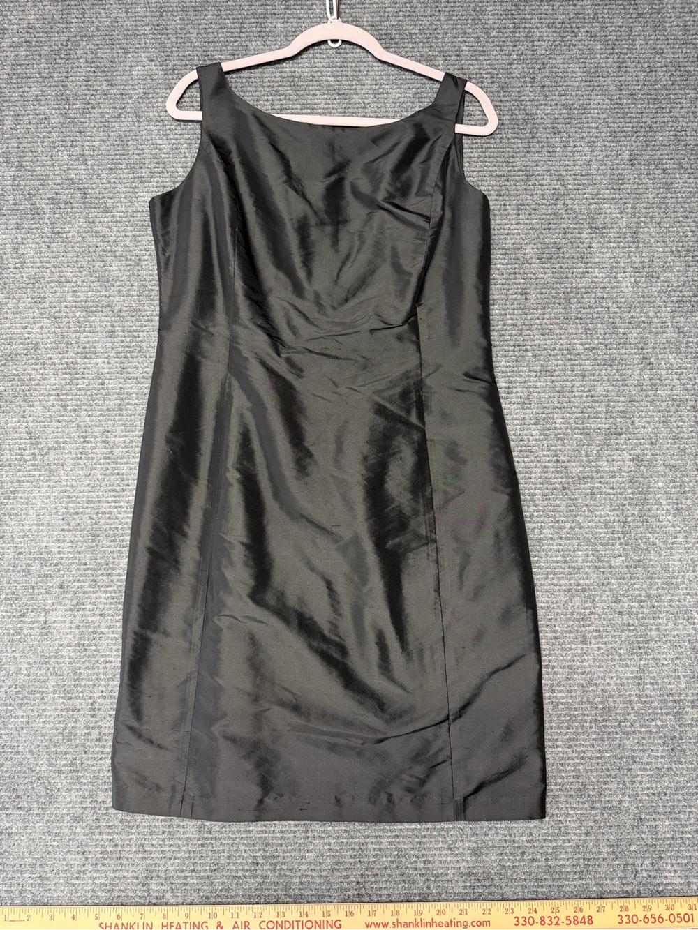 Kate Hill nwt Silk Classic Black Sleeveless Sheath Dress sz 10
